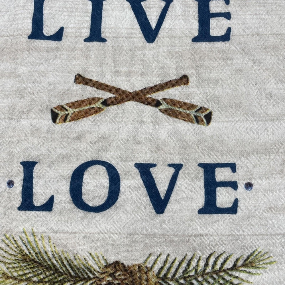 Kay Dee Designs Lake Camp Tea Towel Bundle Live Love Lake Happy Place Blue Plaid - Picture 5 of 9